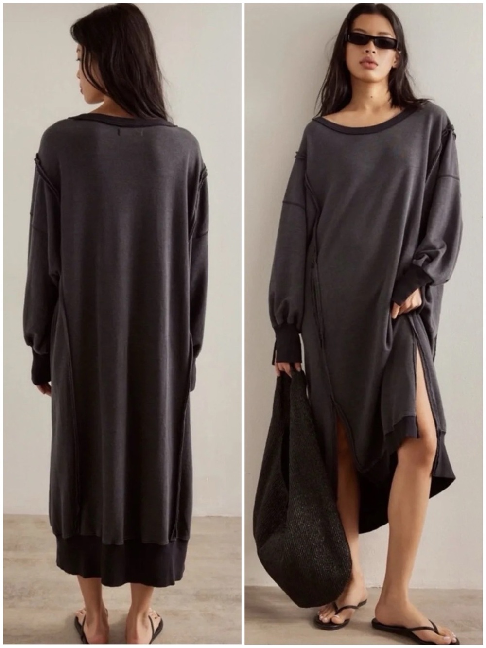 NEW Free People Camden Maxi Sweatshirt Dress